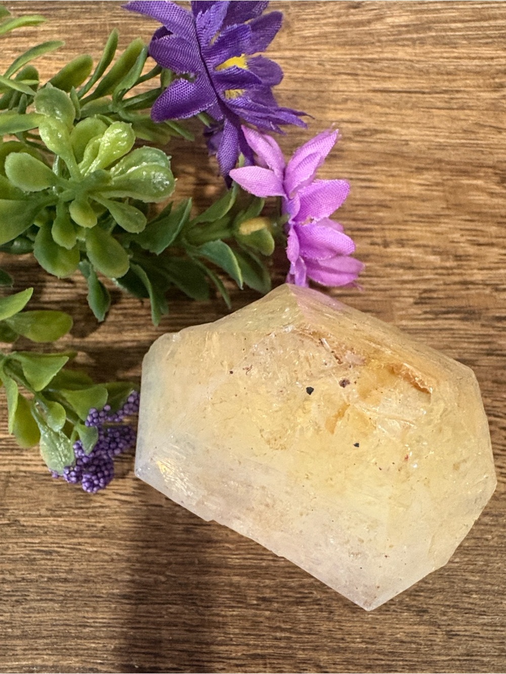 Yellow Citrine Decorative Crystal - Home Accents